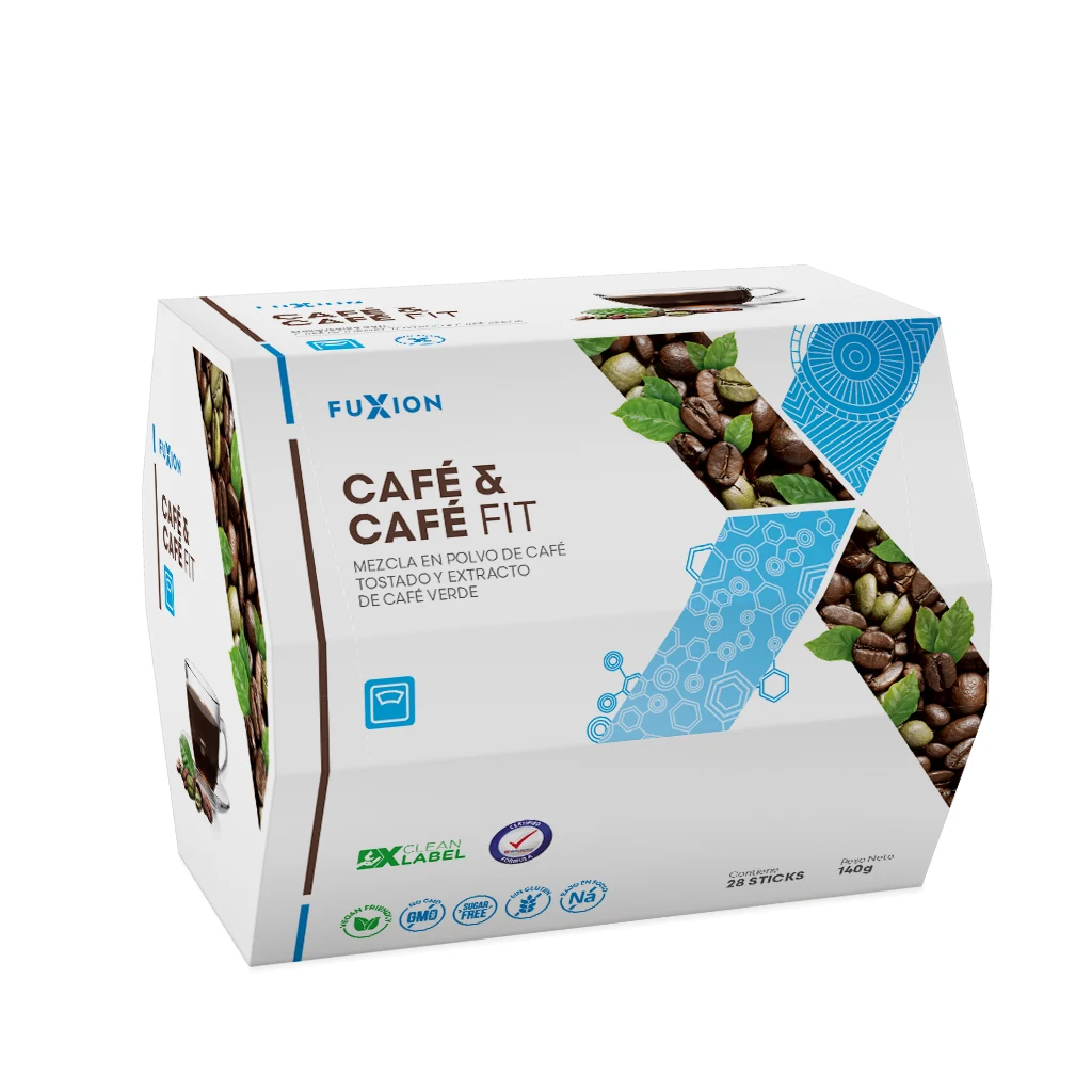 CAFÉ & CAFÉ FIT FUXION, CAJA 28 x 5 gr
